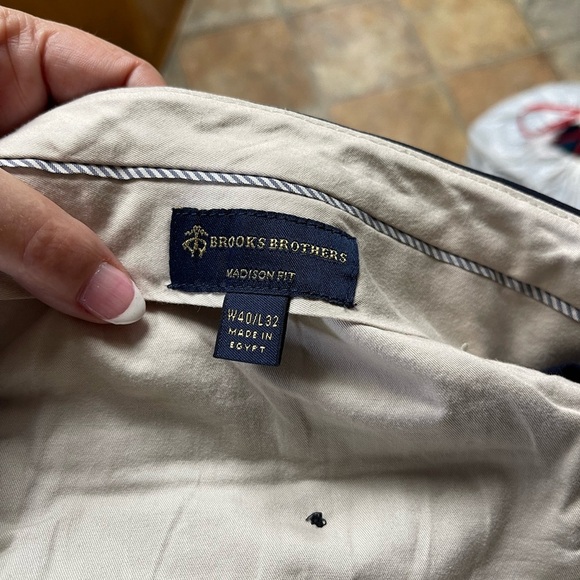 Brooks Brothers Men’s Navy Wool Blend Pants Waist 40 Inseam 30 - Picture 6 of 7